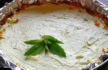 Piparmētru siera kūka zutiņi