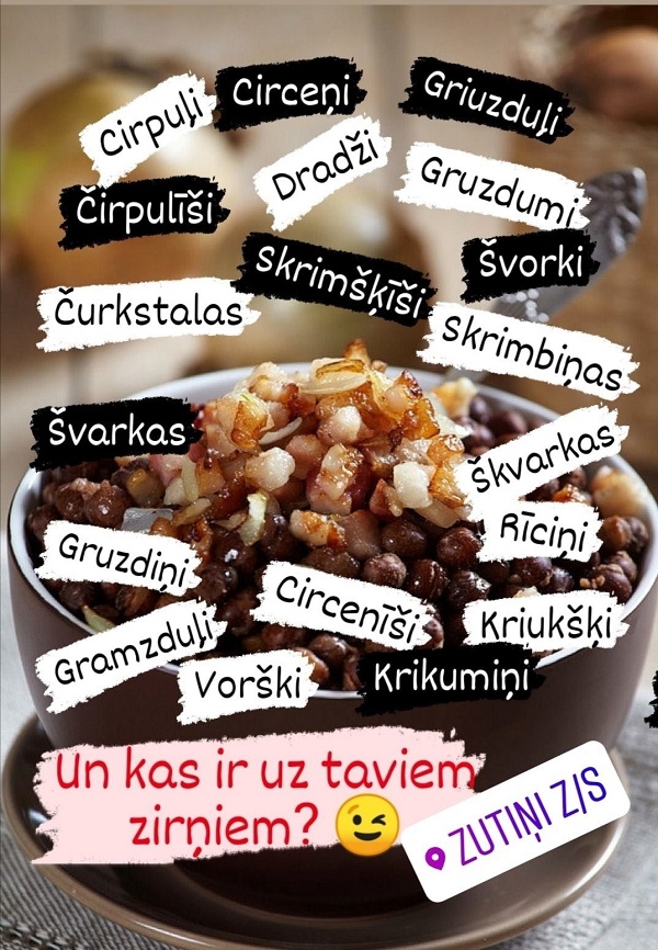 Zirņi ar speķi zutiņi